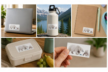 Lade das Bild in den Galerie-Viewer, Eisbär & Jungtier Sticker – 7 × 4 cm (5 Stickers)